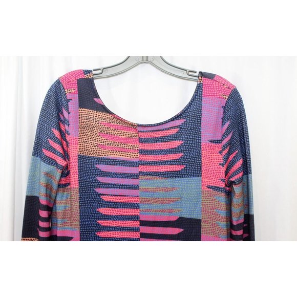 Mara Hoffman Womens Multicolor Connector Print Dress Scoop Back Swing S - Picture 2 of 6